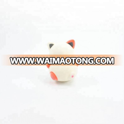 Wholesale Animal   Soft Pu Squishy Two  Color Ear Cat  Squishy Toy