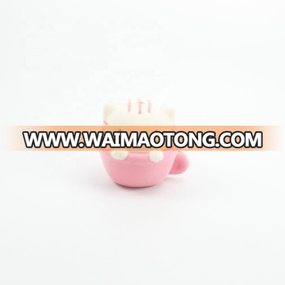 Wholesale Kawaii   Super Quality Squishy  Cup White  Cat Head   Squishy