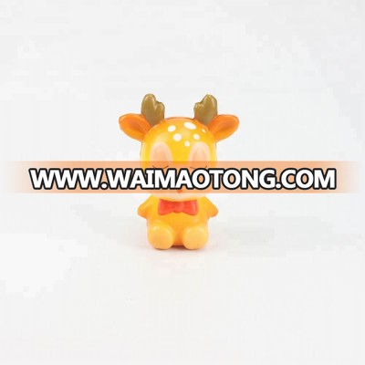 Golden Christmas Sika Deer Slow Squishy PU Animal Toy Kawaii Squishy