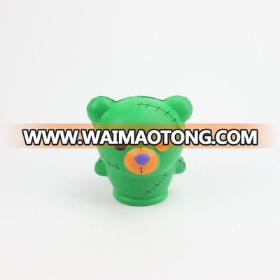 New Design Sale Squishy Kawaii Green Bear Slow Rising Squishy Toy