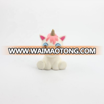 High Quality   Kawaii  Wholesale  Squishy Pu Cute White Unicorn  Squishy