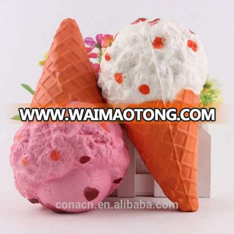 Super Cute Ice Cream Soft Jumbo Squishy Licensed slow rising ice cream cone Hand Toys