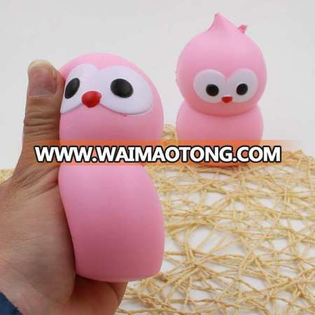 Hot-sale PU slow rising squishy toy, cute calabash shape plastic toy